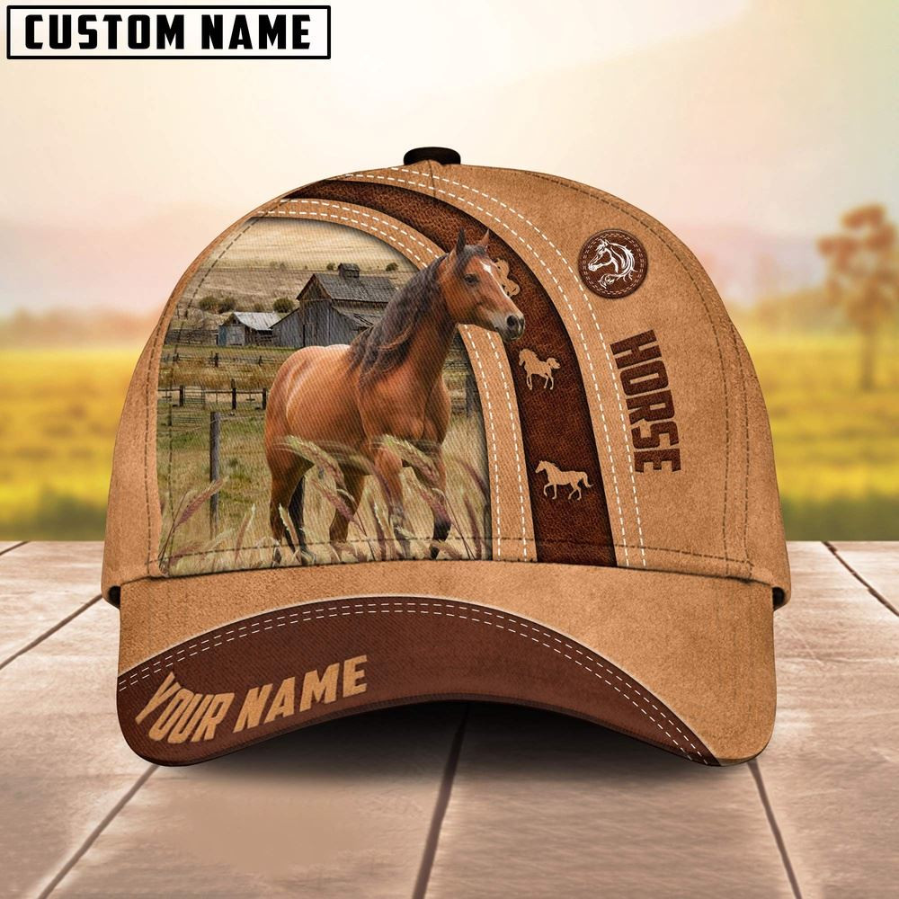 Horse Customized Name Farm Cap Farm Cap Farmer Baseball Cap Gift For Farmer