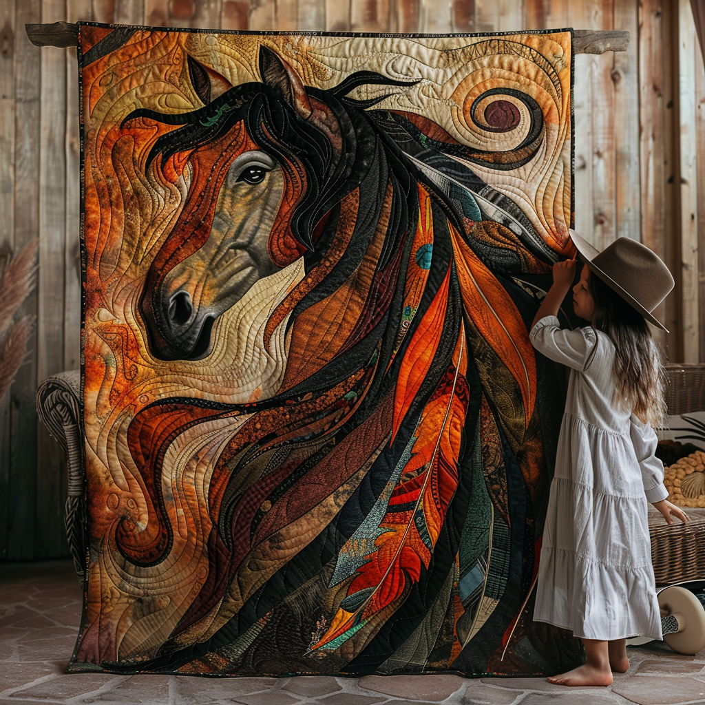 Horse Haven Quilted Blanket Equine Gifts For Horse Lovers