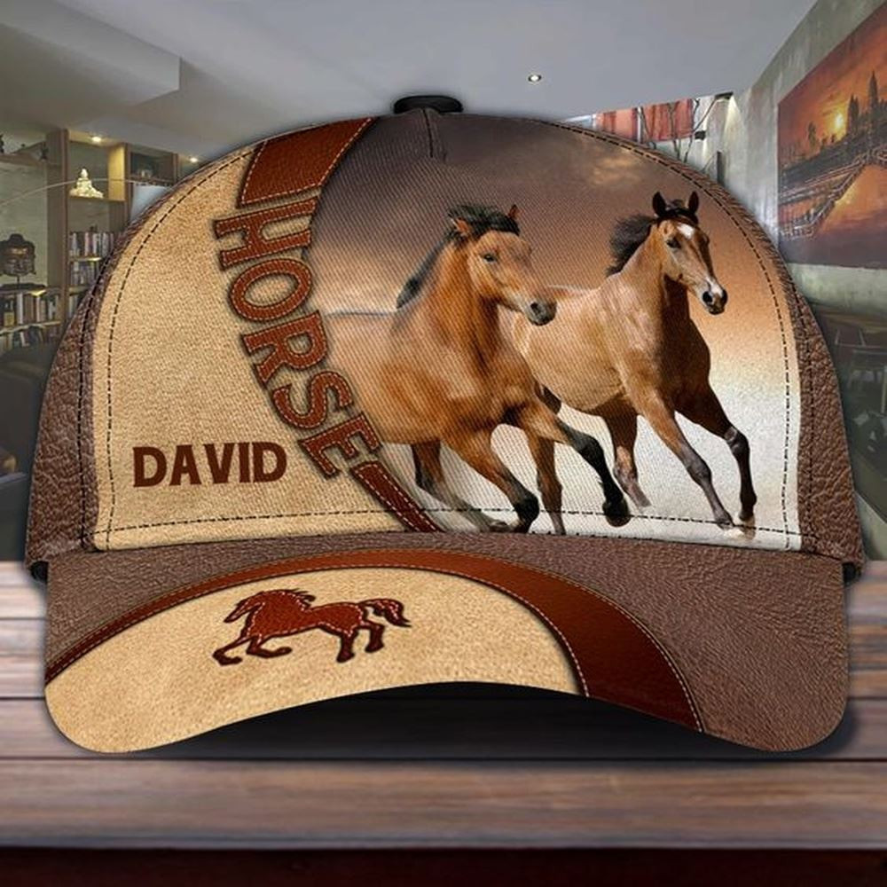 Horse Lover Customized Name Cap Farm Cap Farmer Baseball Cap Gift For Farmer