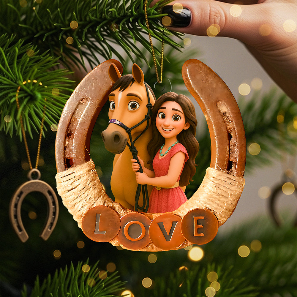 Horse Lover Ornament - Custom Photo Gifts For Horse Lovers - Family Christmas Ornament Gift