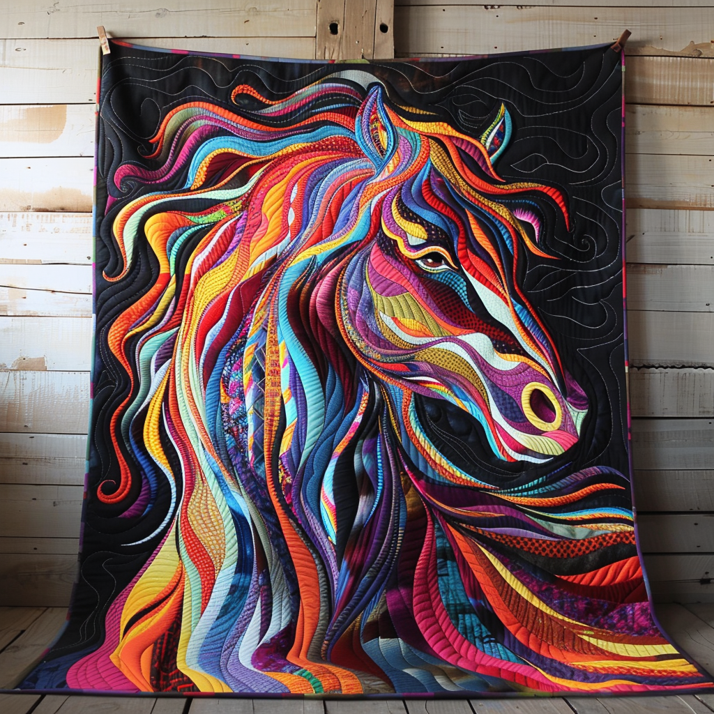 Horse Lover's Dream Quilted Blanket Horse Christmas Presents