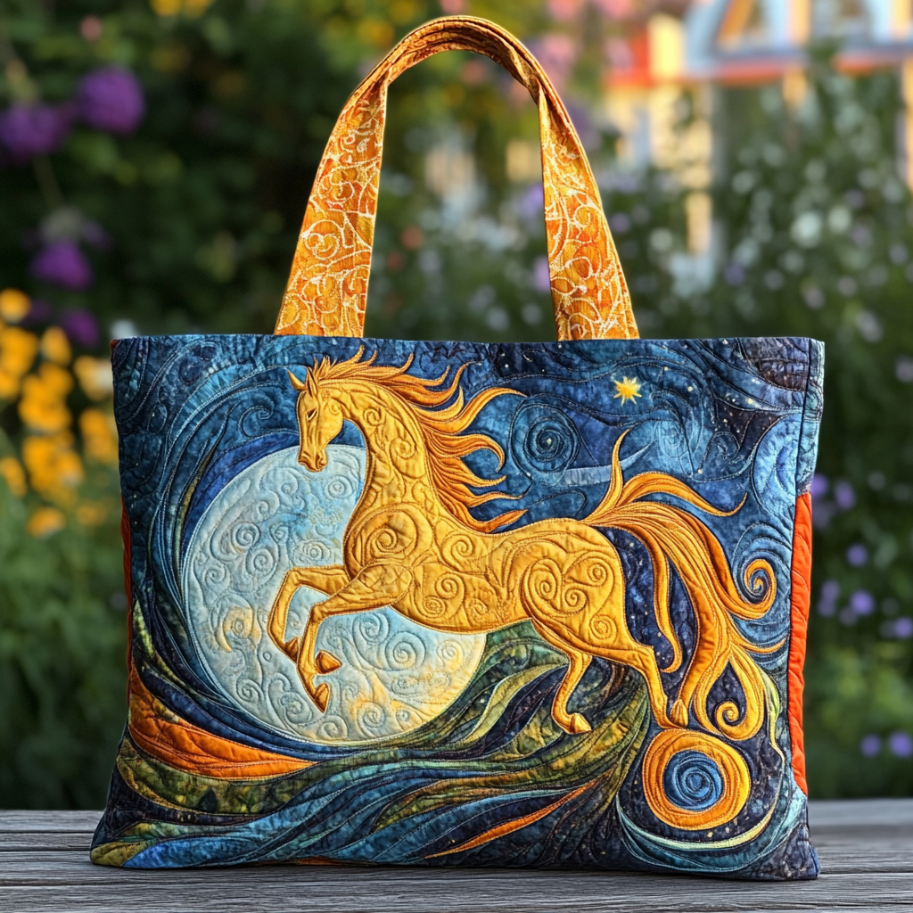 Horse Magic Quilted Tote Bag Valentines Gifts For Horse Lovers