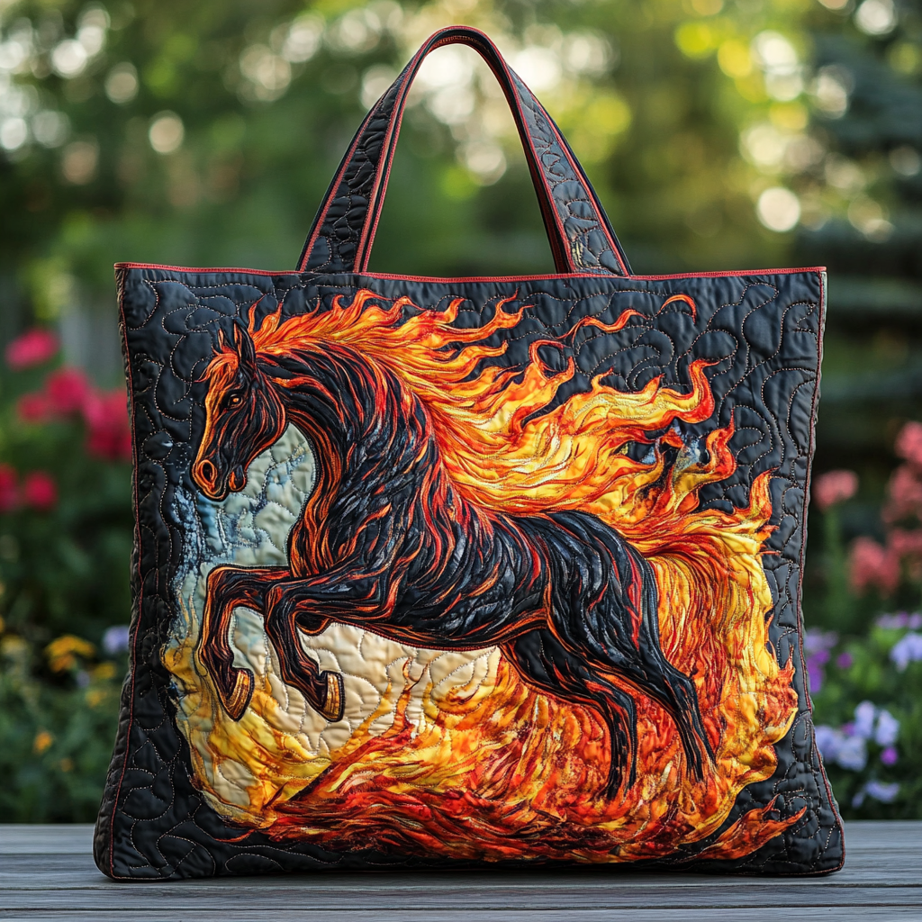 Horse Majesty Quilted Tote Bag Gifts For Horse Trainers