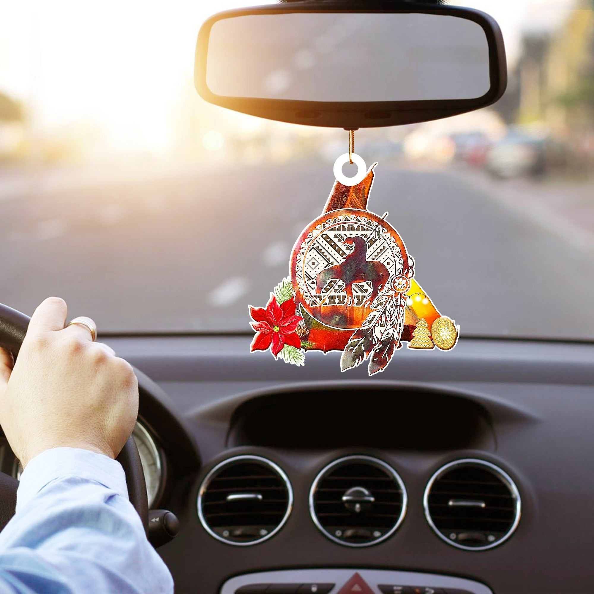 Horse Native American Christmas Car Ornament Native Themed Christmas Decor Gifts