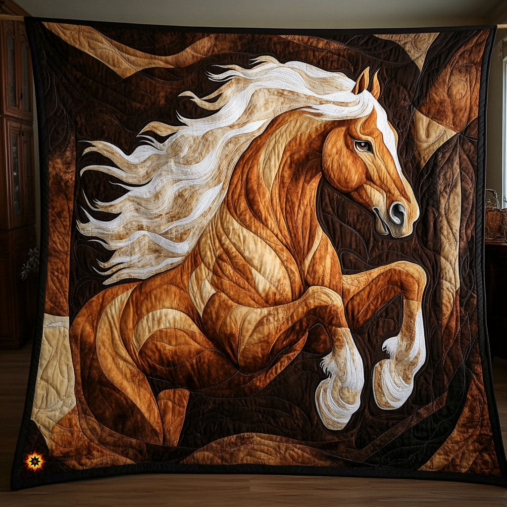 Horse Native American Quilt Blanket Throws For Couch Gifts For The Family Christmas