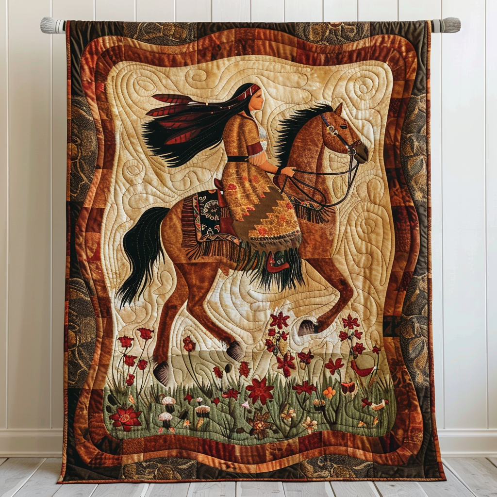 Horse Native American Quilted Blanket Gifts For Horse Trainers