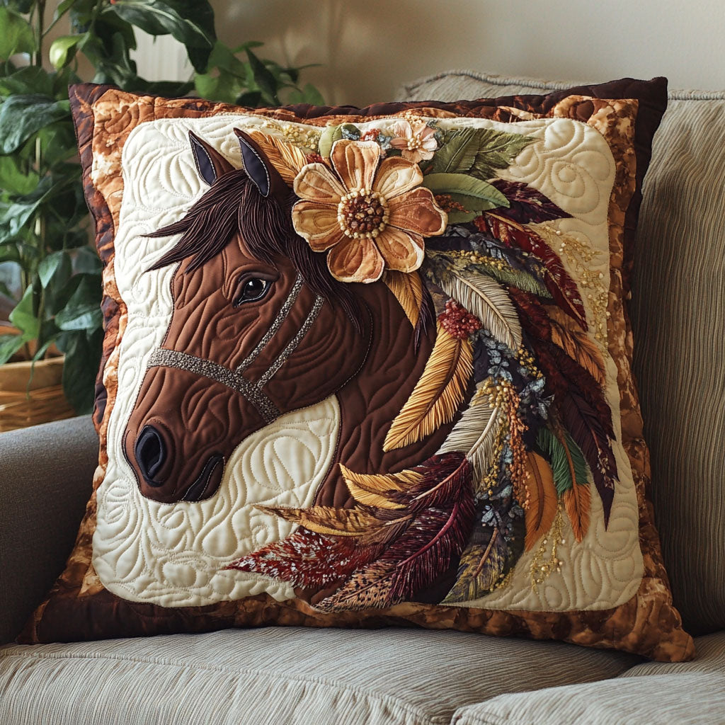 Horse Native American Quilted Pillow Case Holiday Throw Pillows Christmas Gifts For New Moms
