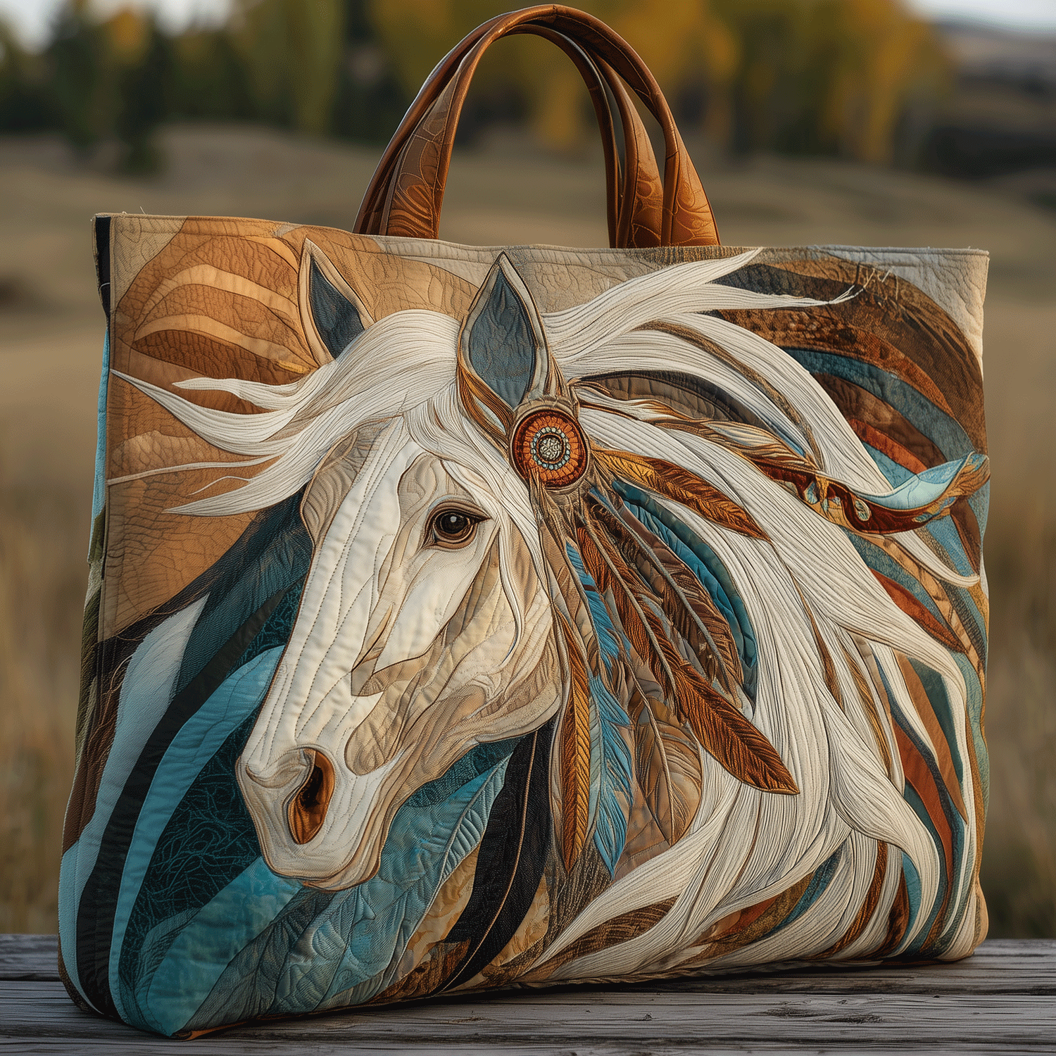 Horse Of Legends Quilted Tote Bag Christmas Gifts For Horse Trainers
