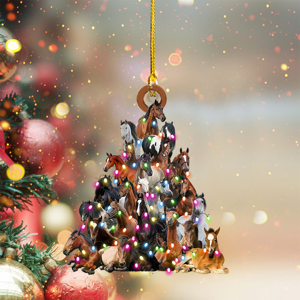 Horse Ornaments Farmhouse Christmas Tree Ornaments Holiday Decorations Horse Lovers Gifts