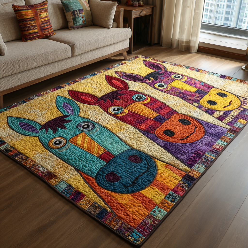 Horse Path Area Rug  Washable Kitchen Rugs Holiday Gifts For Horse Lovers