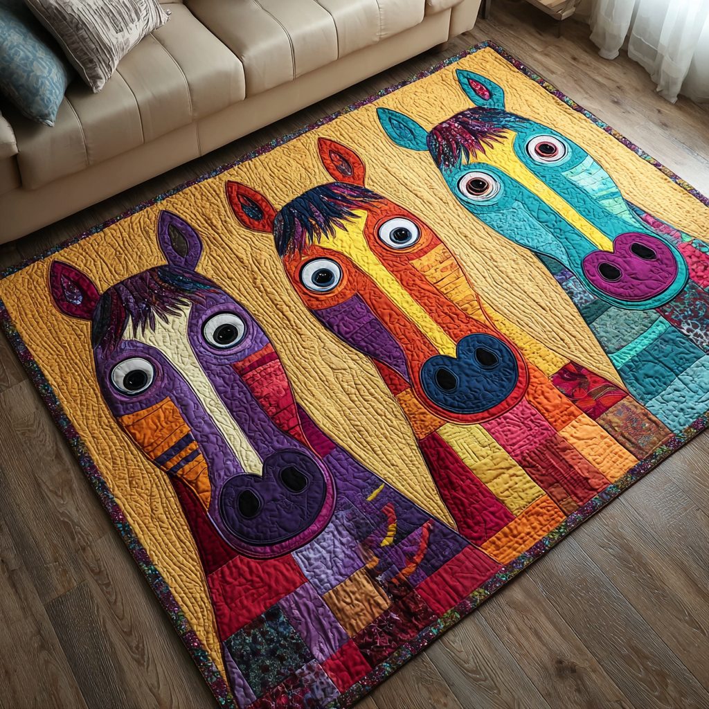 Horse Pride Area Rug  Washable Kitchen Rugs Holiday Gifts For Horse Lovers