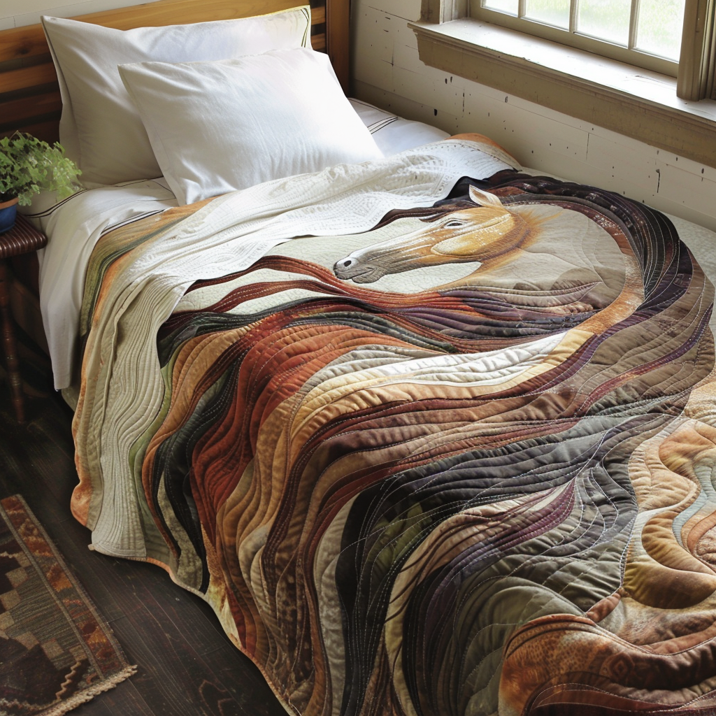 Horse Quilted Blanket Christmas Bedroom Decor Great Gifts For Horse Lovers