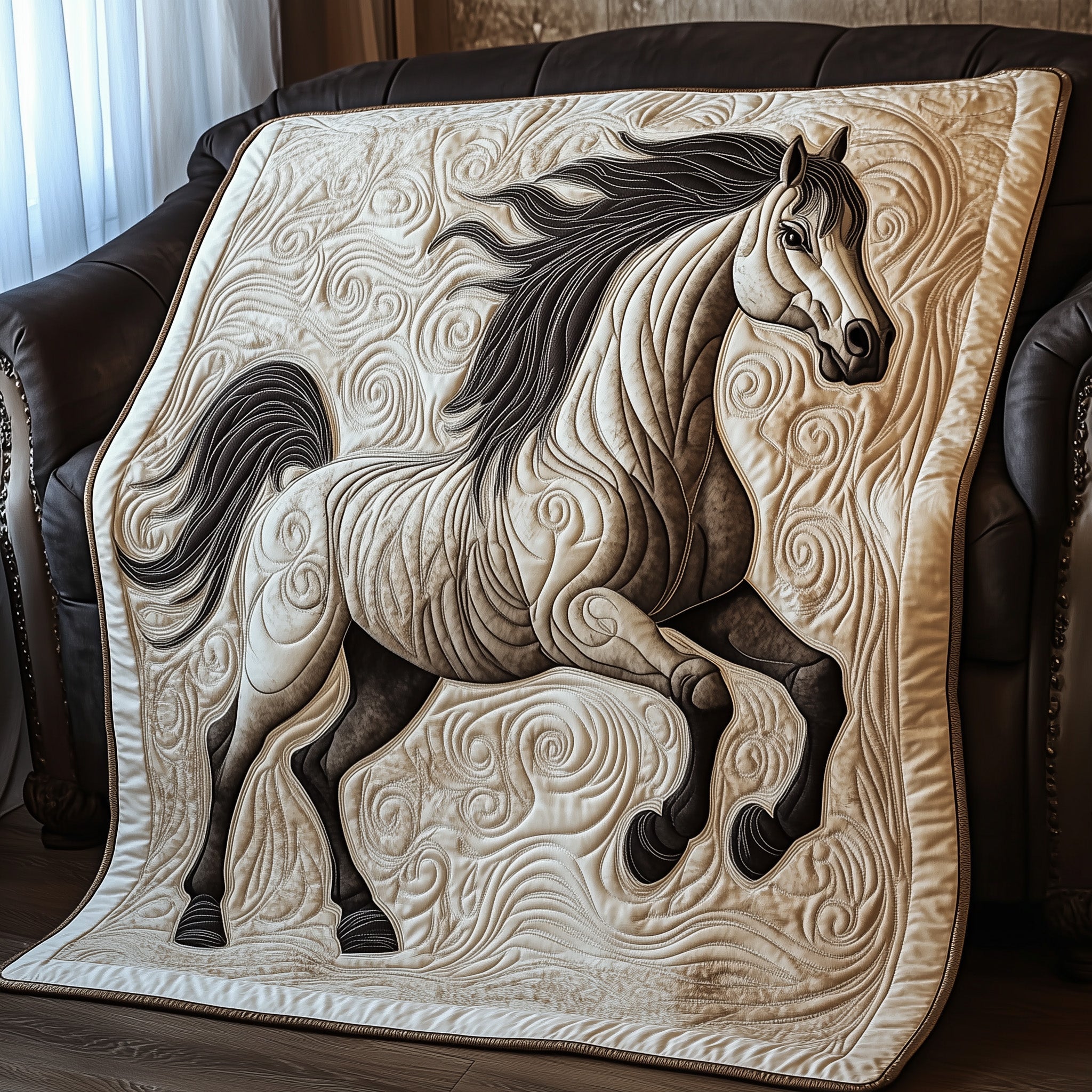 Horse Quilted Blanket Cute Soft BlanketBest Gift Ideas For Horse Owners