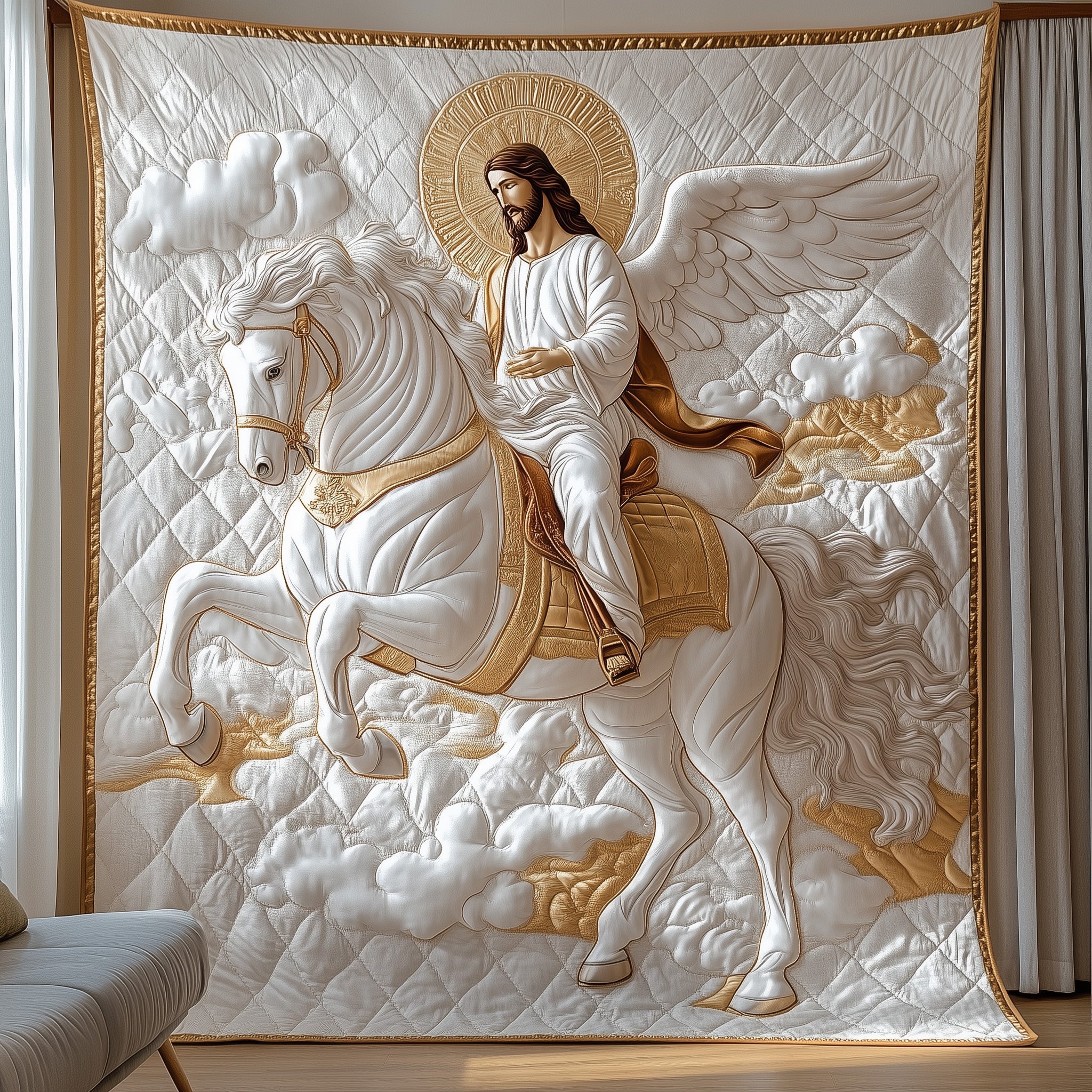 Horse Quilted Blanket Cute Soft BlanketBirthday Presents For Horse Lovers