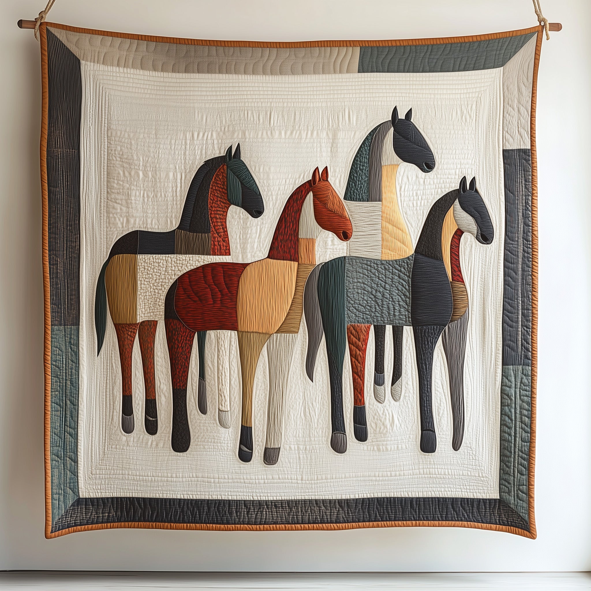 Horse Quilted Blanket Cute Soft BlanketEquestrian Birthday Gifts