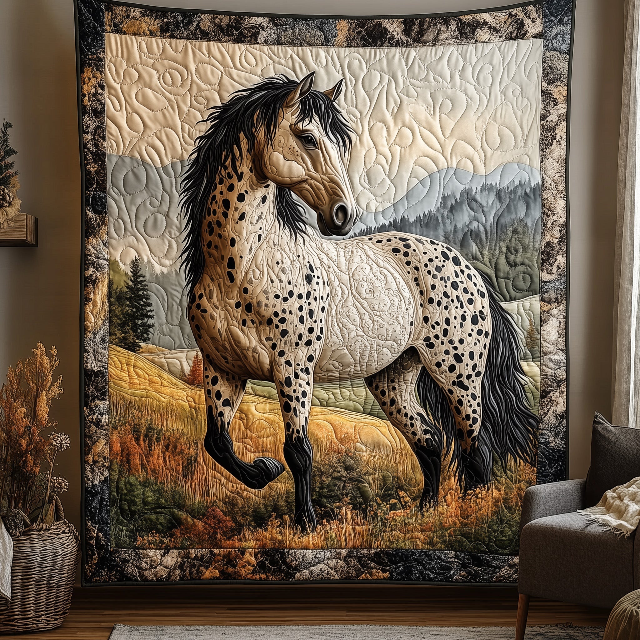 Horse Quilted Blanket Cute Soft BlanketGifts For A Horse Person