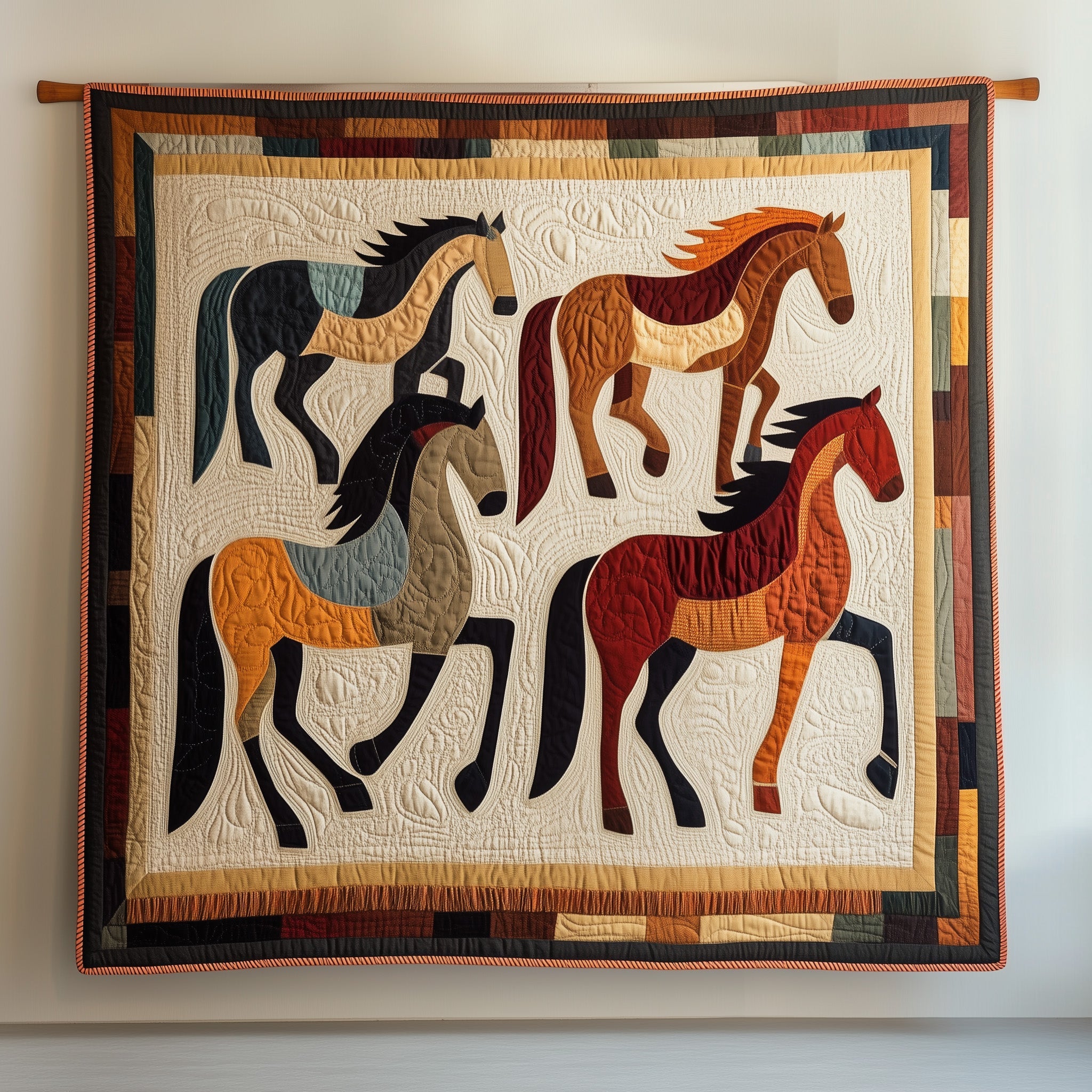 Horse Quilted Blanket Cute Soft BlanketHorse Related Presents