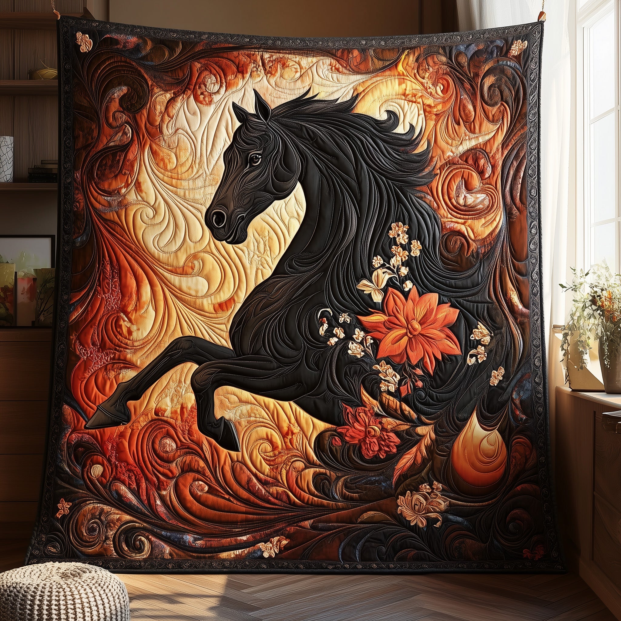 Horse Quilted Blanket Cute Soft BlanketLuxury Gifts For Horse Lovers