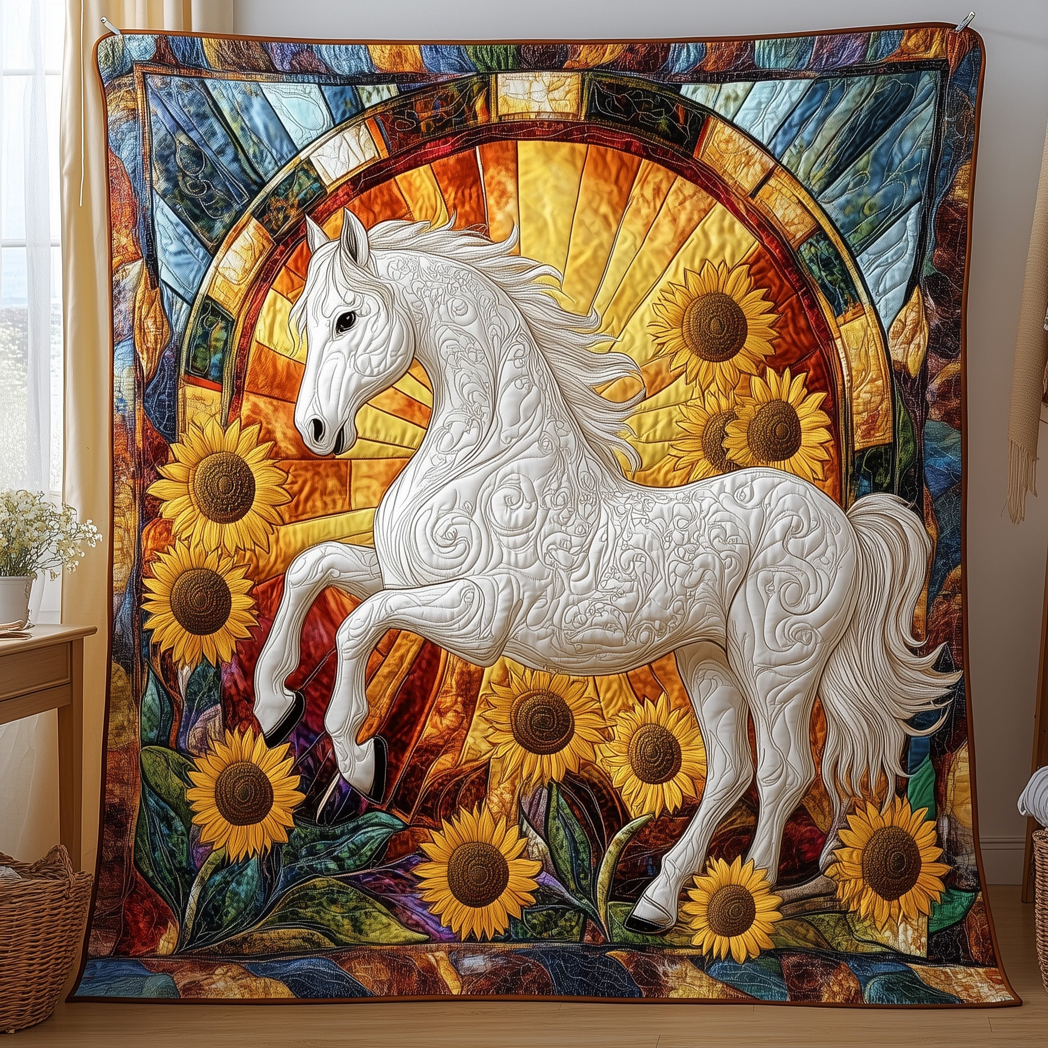 Horse Quilted Blanket Cute Soft BlanketUnique Gifts For Horse Lovers