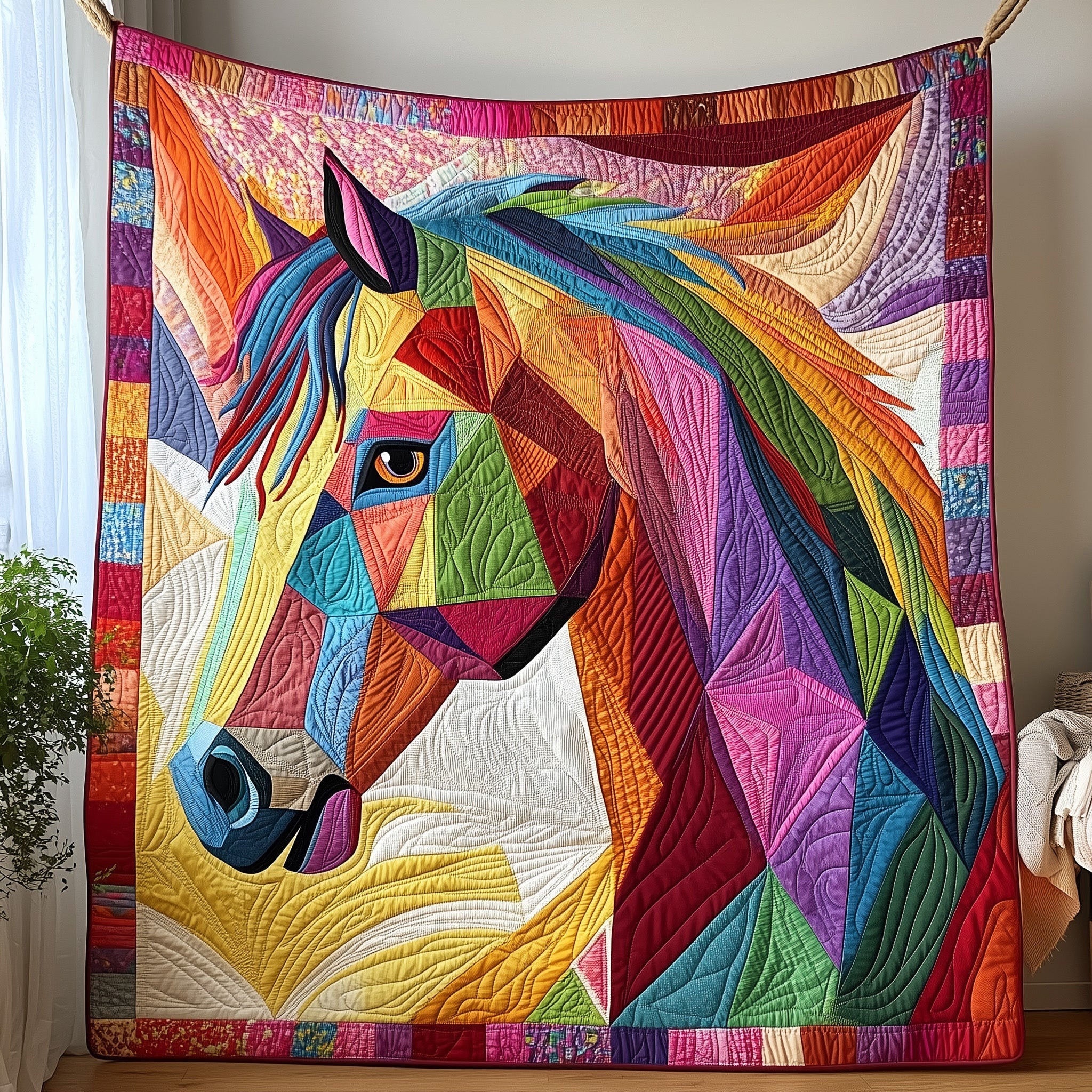 Horse Quilted Blanket Cute Soft BlanketValentines Gifts For Horse Lovers