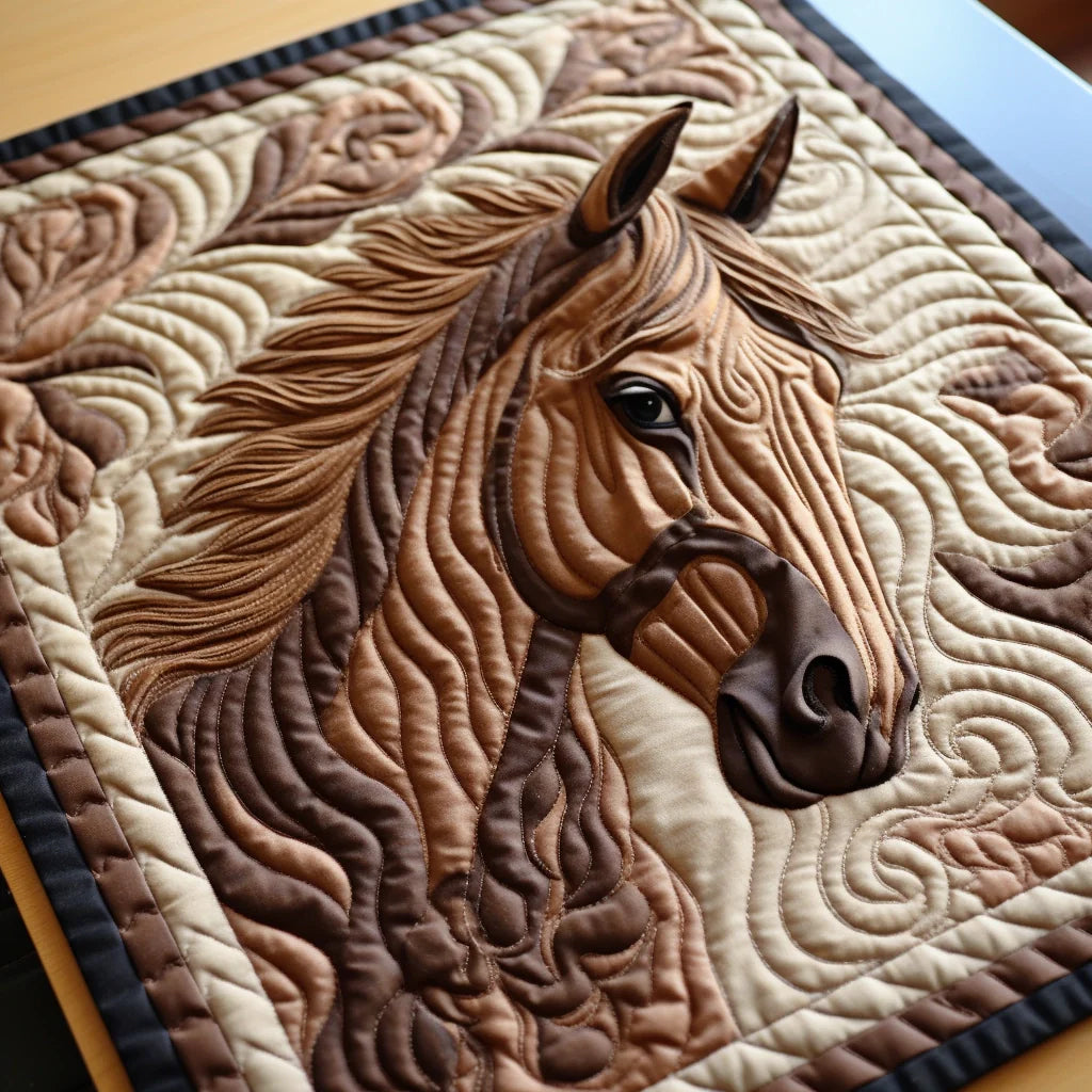 Horse Quilted Placemat Cute Placemats First Time Mom Gifts