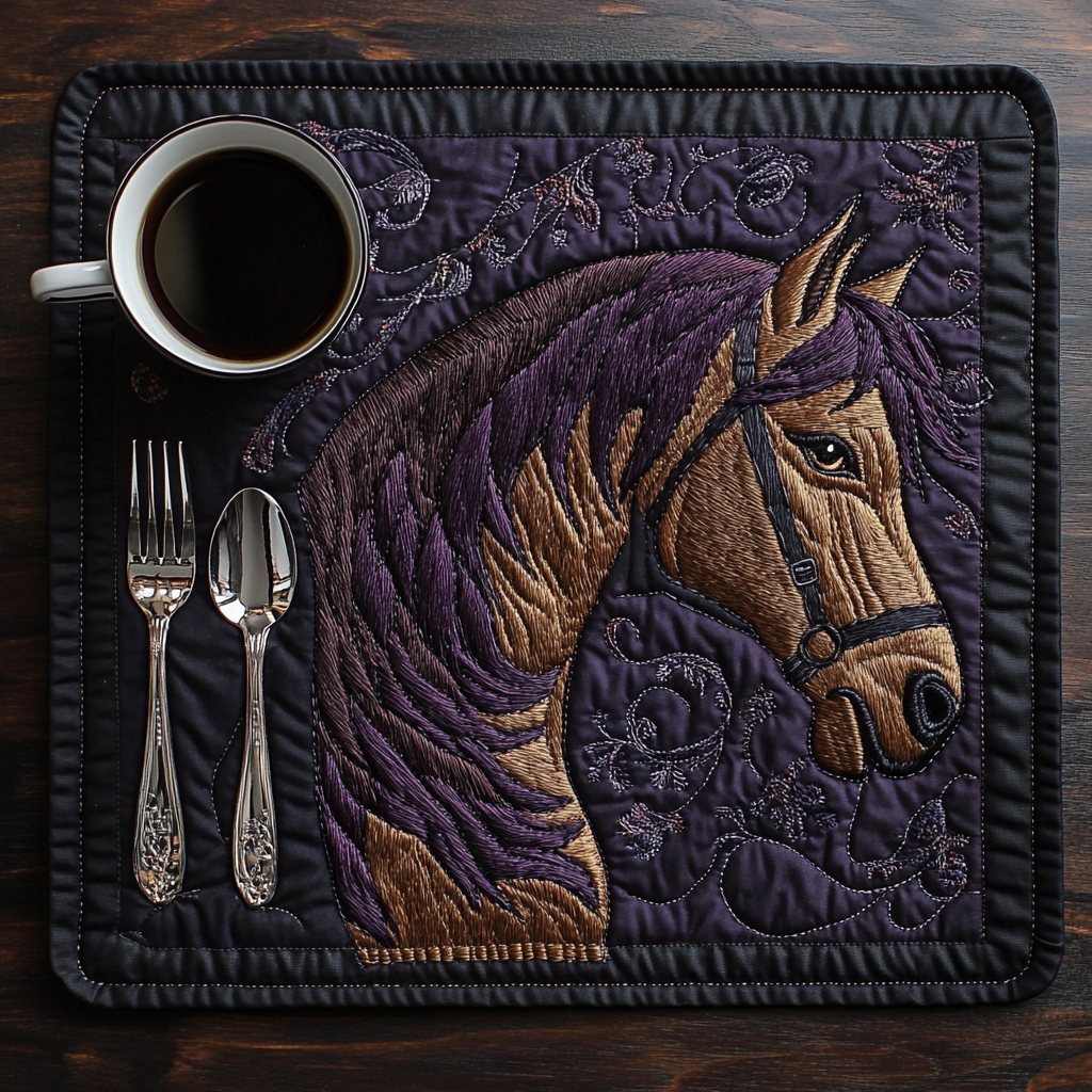 Horse Quilted Placemat Modern Placemats Great Gifts For Mom
