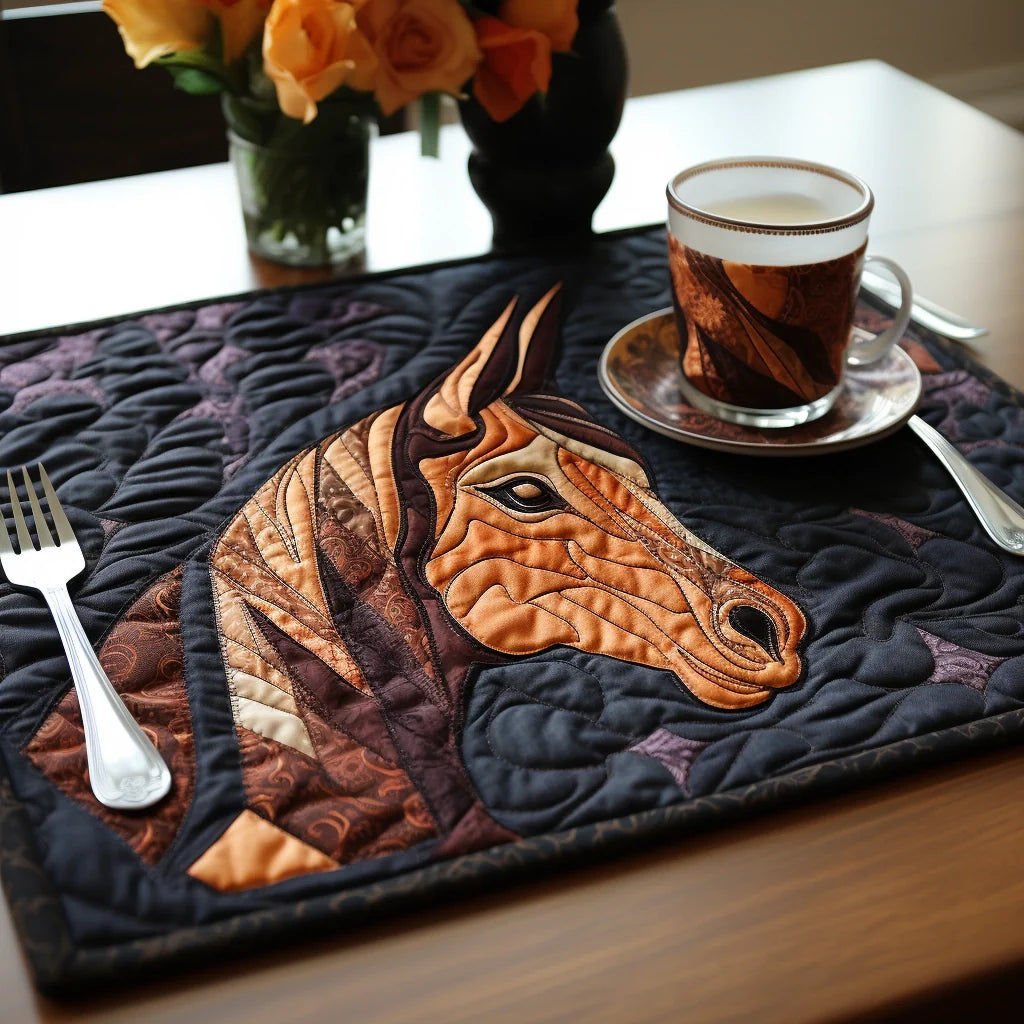 Horse Quilted Placemat Placemats For Round Table Great Gifts For Mom