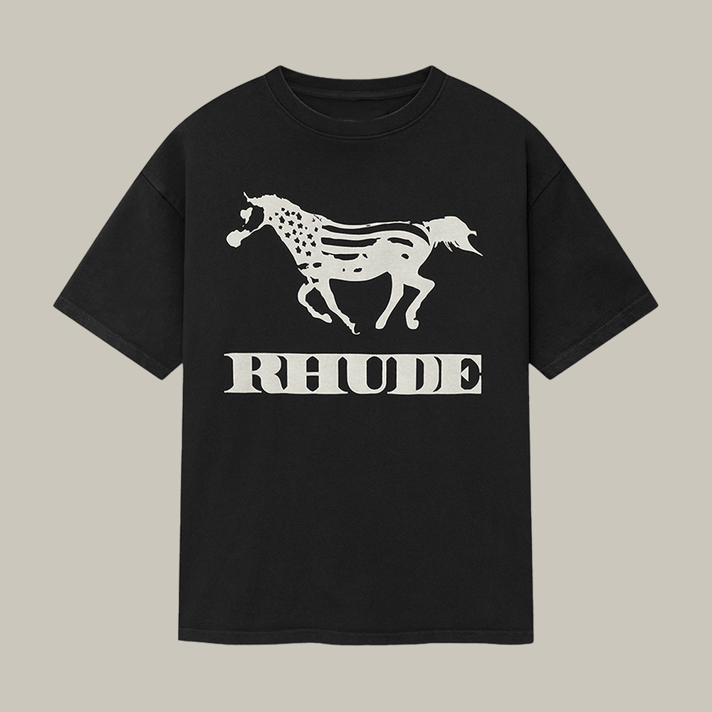 Horse Rhude Dinero T-Shirt Streetwear Rhude Clothes Unique Gift For Horse Lovers