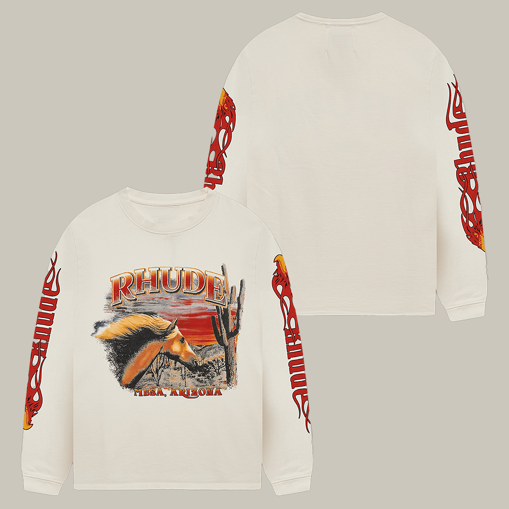 Horse Rhude Mesa Stallion Long Sleeve Shirt Rhude Apparel Horse Lover Present