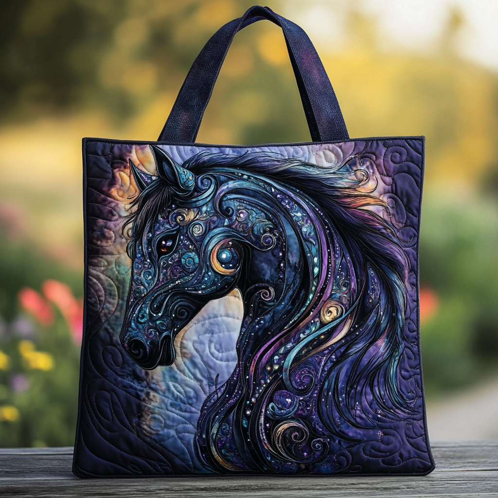Horse Spirit Quilted Tote Bag Gift For Horse Owner