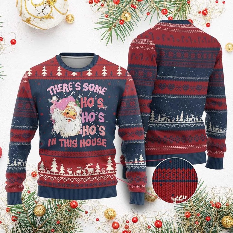 Ho's Ho's Ho's In This House Ugly Christmas Sweater Funny Adult Christmas Jumper Gifts