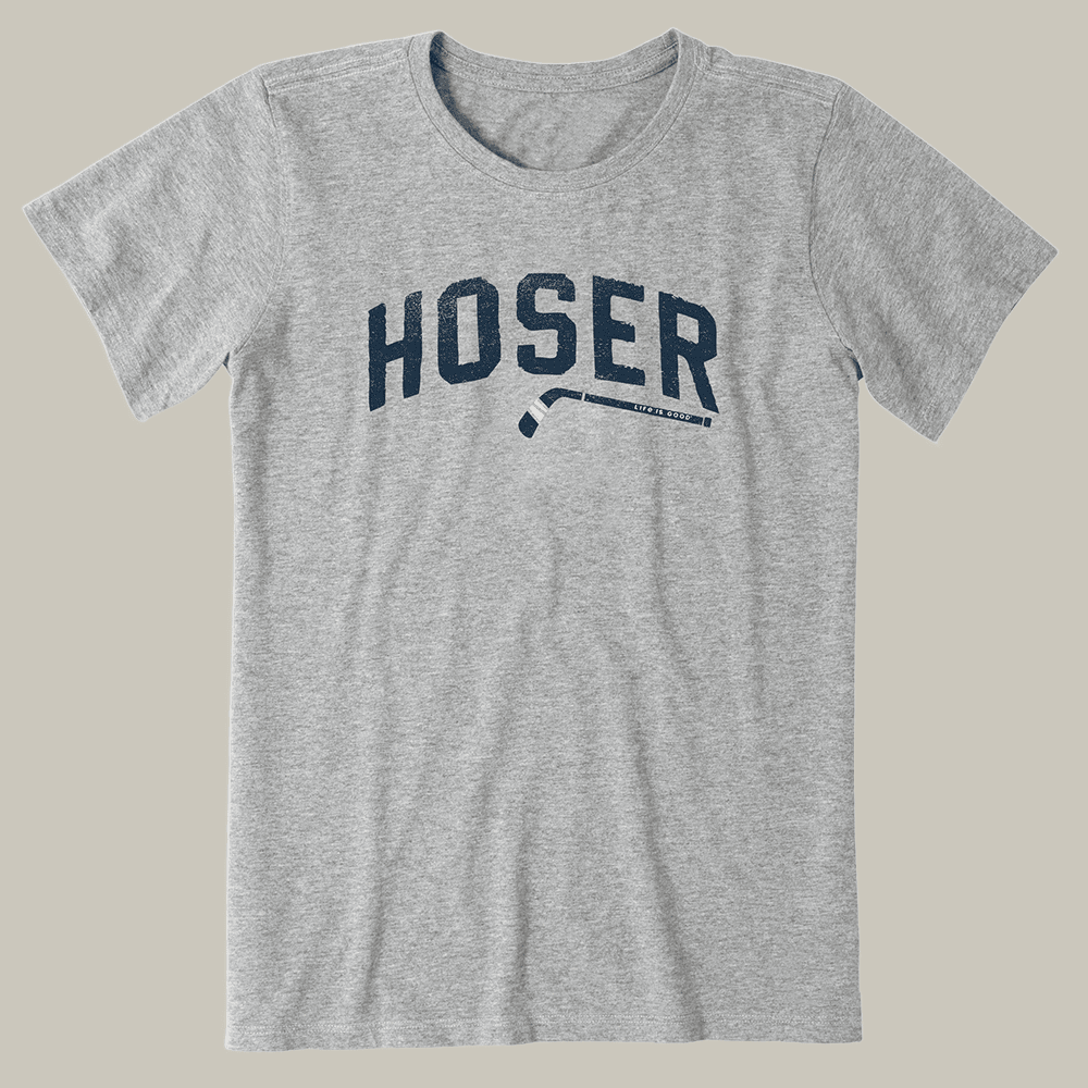 Hoser Hockey Graphic T-Shirt Life Is Good Merch Hockey Gift For Girlfriend