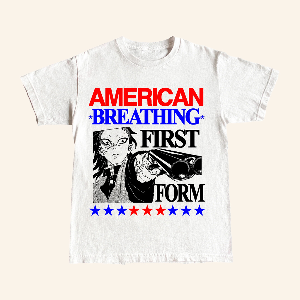 Hoshi Clothing Merch Genya American Breathing First Form T-Shirt Gift For Anime Lovers Hoshi Clothing Merch Genya American Breathing First Form T-Shirt Gift For Anime Lovers