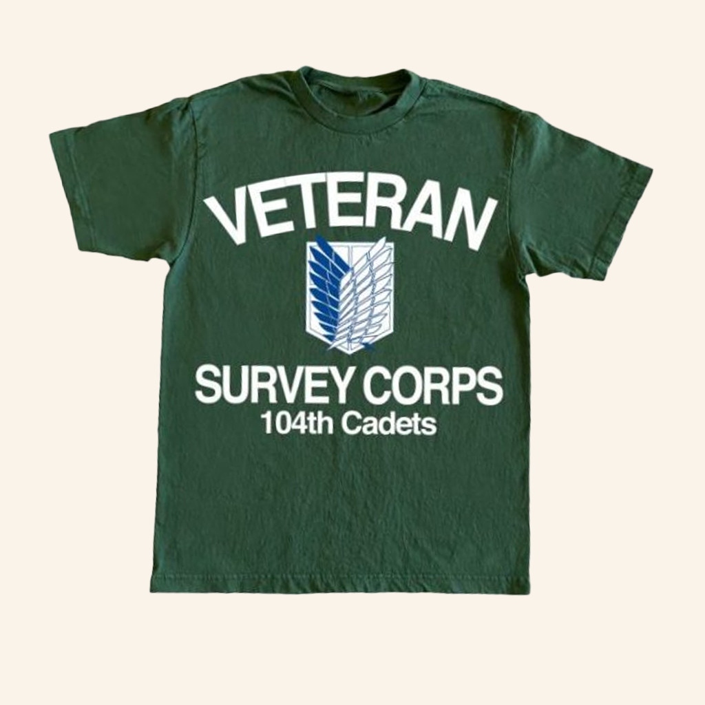 Hoshi Clothing Merch Veteran Survey Corps T-Shirt Presents For Manga Lovers Hoshi Clothing Merch Veteran Survey Corps T-Shirt Presents For Manga Lovers