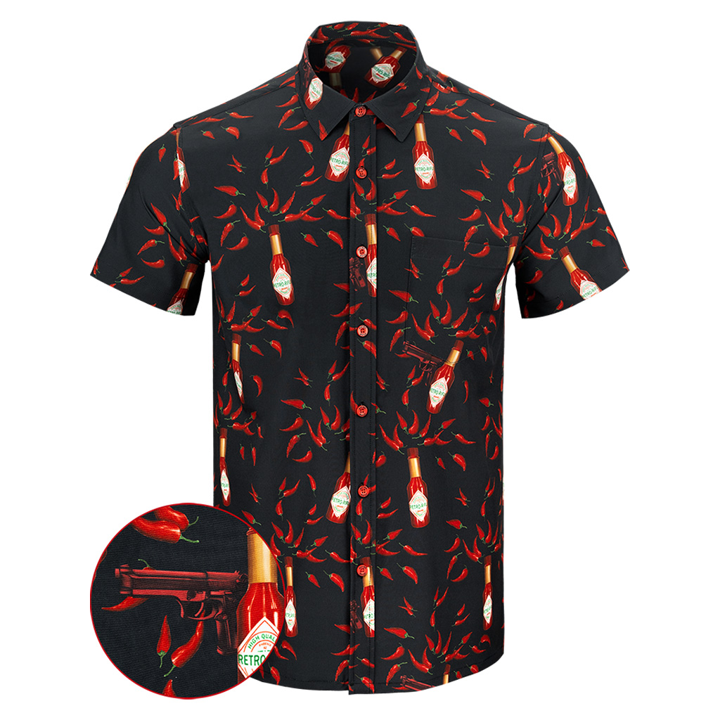 Hot Cap Button Down Shirt Concealed Carry Hawaiian Shirt Birthday Ideas For Dad