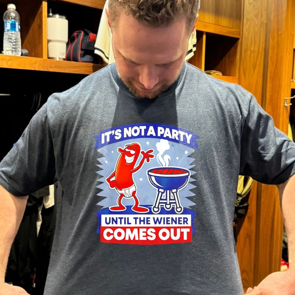 Hot Dog It's Not A Party Until The Wiener Comes Out Funny Shirt Gifts For BFF