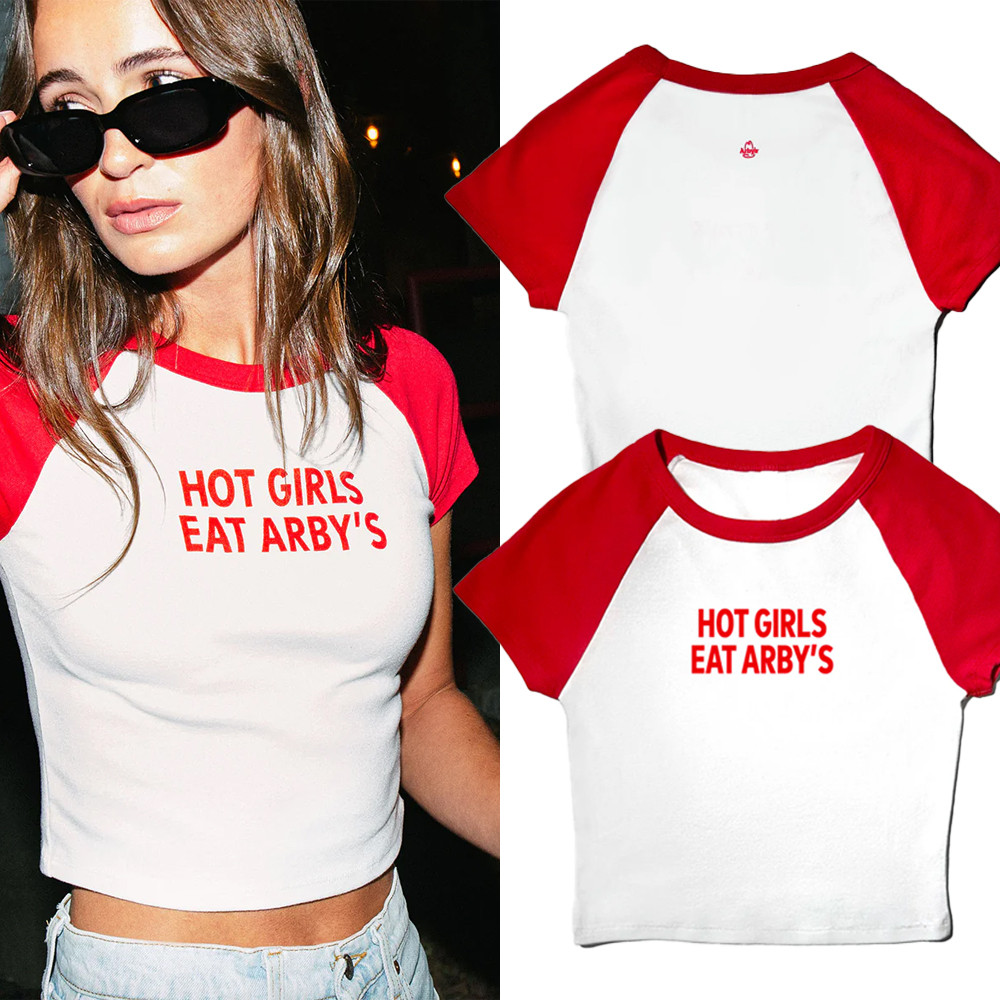 Hot Girls Eat Arbys Crop Top Shirt Sophie Cunningham Wearing Viral