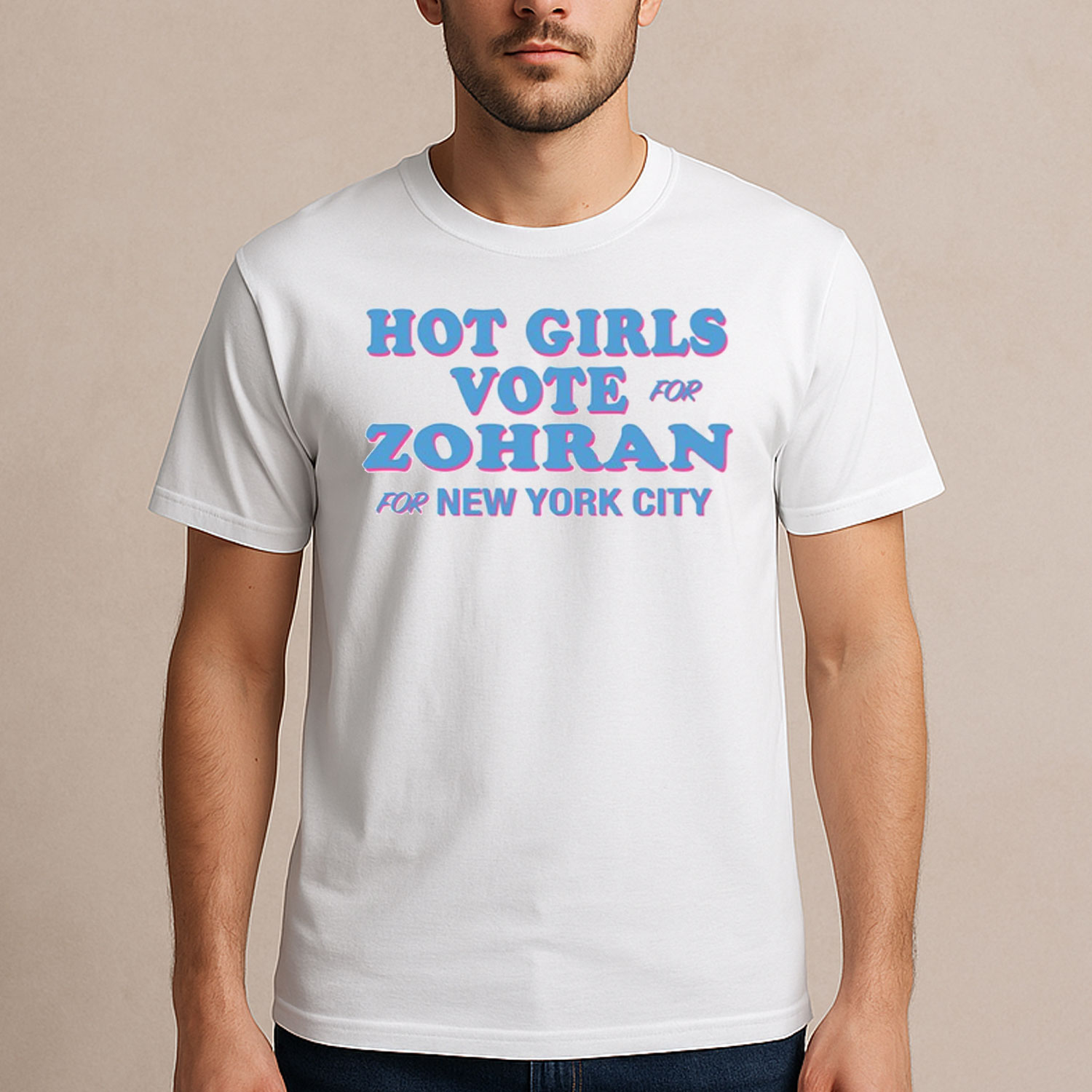 Hot Girls Vote For Zohran T-Shirt NYC Political Campaign Mamdani Merch Gifts