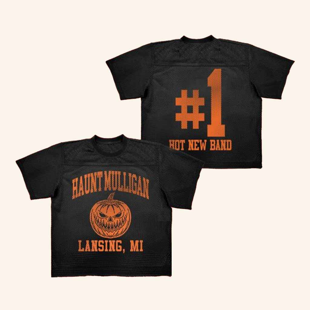 Hot Mulligan Merch Haunt Mulligan Hot New Band Crop Jersey Halloween Gift For Fans