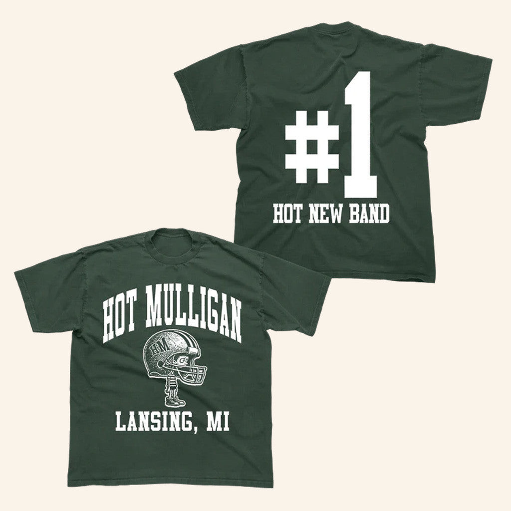 Hot Mulligan Merch Michigan Green T-Shirt Gifts For Girlfriend Hot Mulligan Merch Michigan Green T-Shirt Gifts For Girlfriend