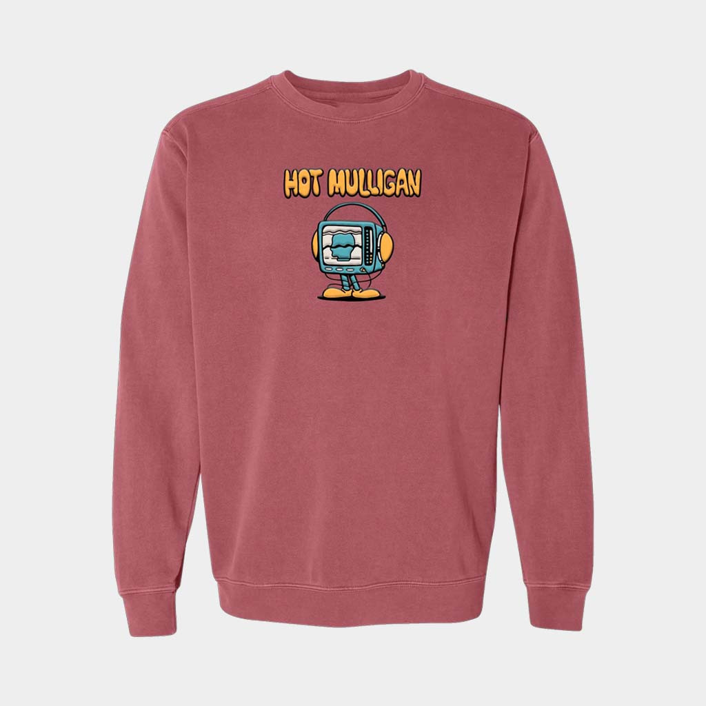 Hot Mulligan Merch TV Guy Crewneck Hot Mulligan Sweatshirt Best Gifts For Brother