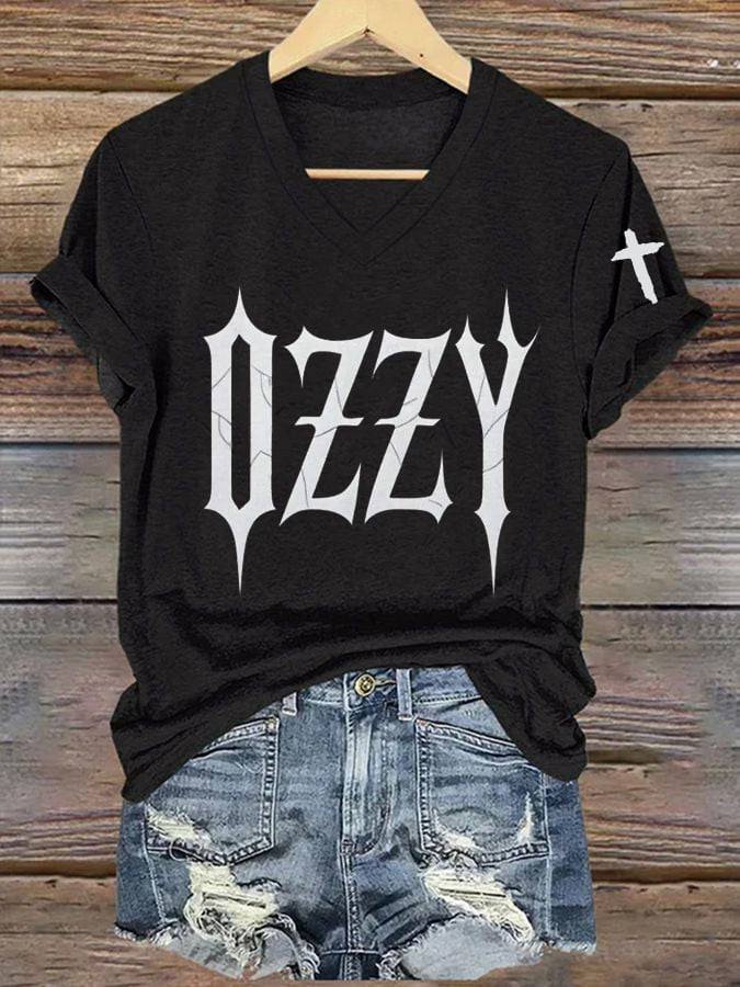 Hot Singer V-neck T-shirt Memorial OZ Shirt Gift Ideas For Music Lovers