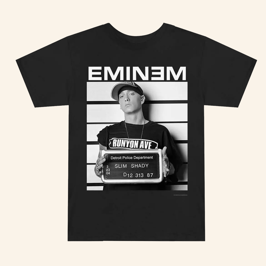 Hot Topic Merch Eminem Anger Slim Shady Mugshot T-Shirt Slim Shady Merch Gifts For Rap Lovers Hot Topic Merch Eminem Anger Slim Shady Mugshot T-Shirt Slim Shady Merch Gifts For Rap Lovers