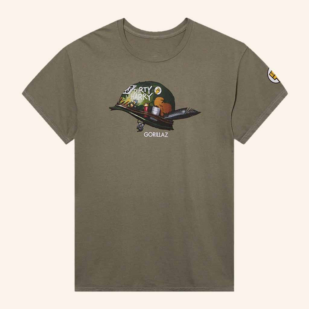 Hot Topic Merch Gorillaz Dirty Harry Helmet T-Shirt Birthday Gift Ideas For Him Hot Topic Merch Gorillaz Dirty Harry Helmet T-Shirt Birthday Gift Ideas For Him