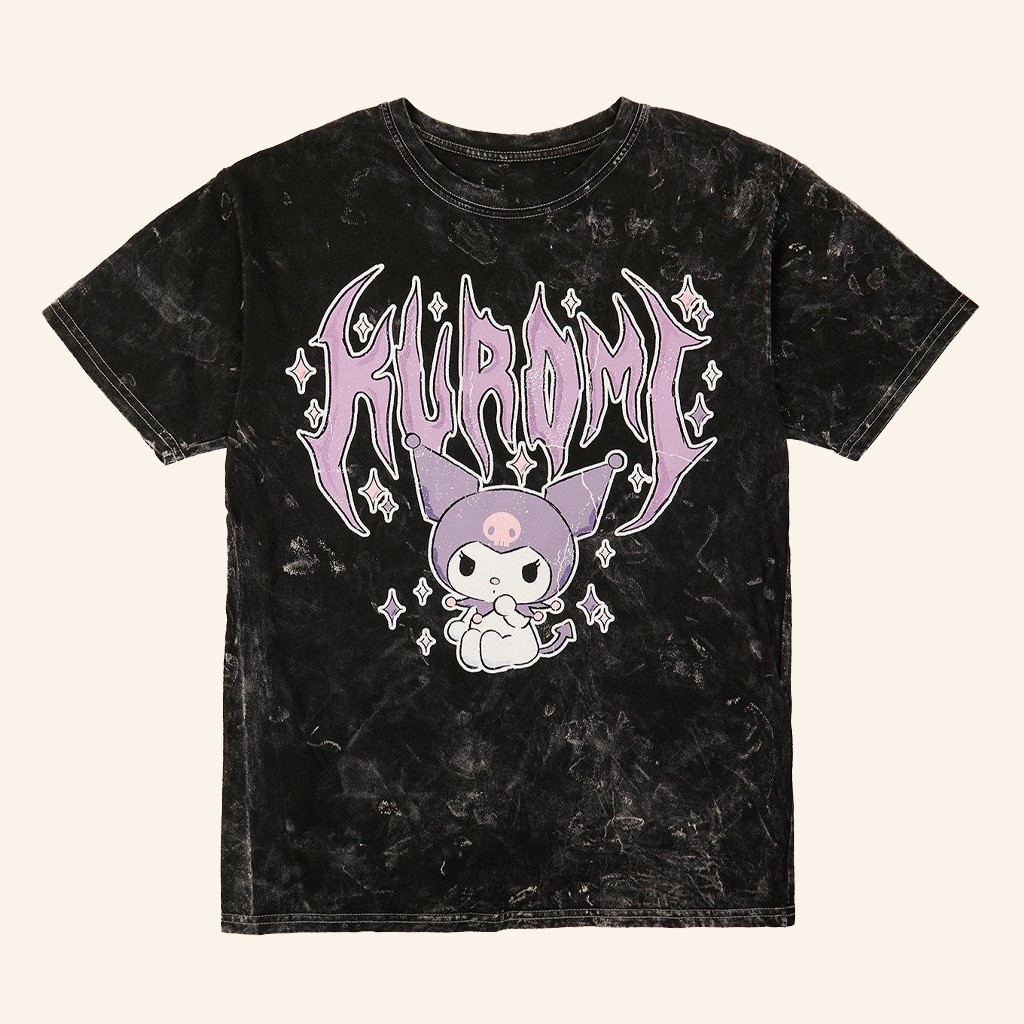 Hot Topic Merch Kuromi Metal T-Shirt Gift Ideas For Girlfriend Hot Topic Merch Kuromi Metal T-Shirt Gift Ideas For Girlfriend