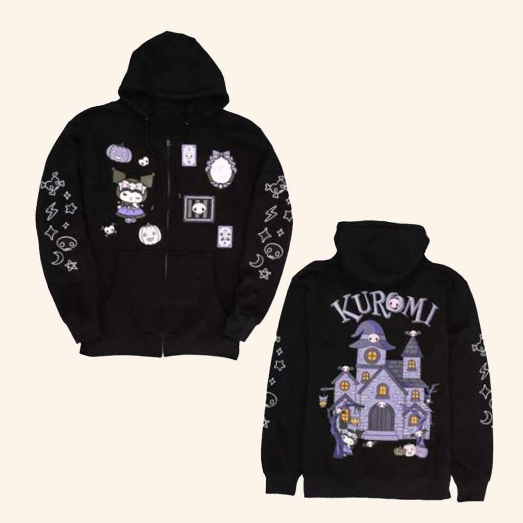 Hot Topic Merch Kuromi's Mischief Mansion Hoodie Gift Ideas For Friends Hot Topic Merch Kuromi's Mischief Mansion Hoodie Gift Ideas For Friends