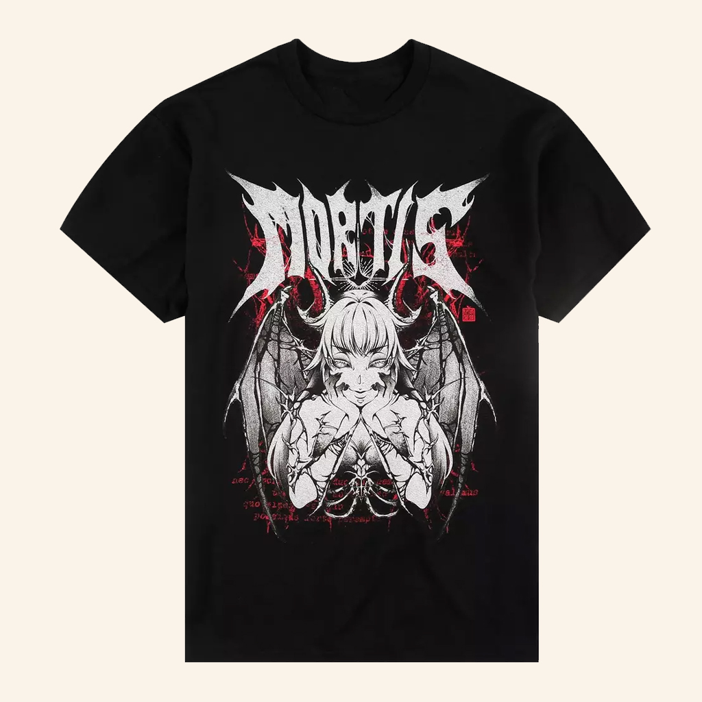 Hot Topic Merch Mortis Character By Square Apple Studios T-Shirt Unique Gifts Ideas For Him