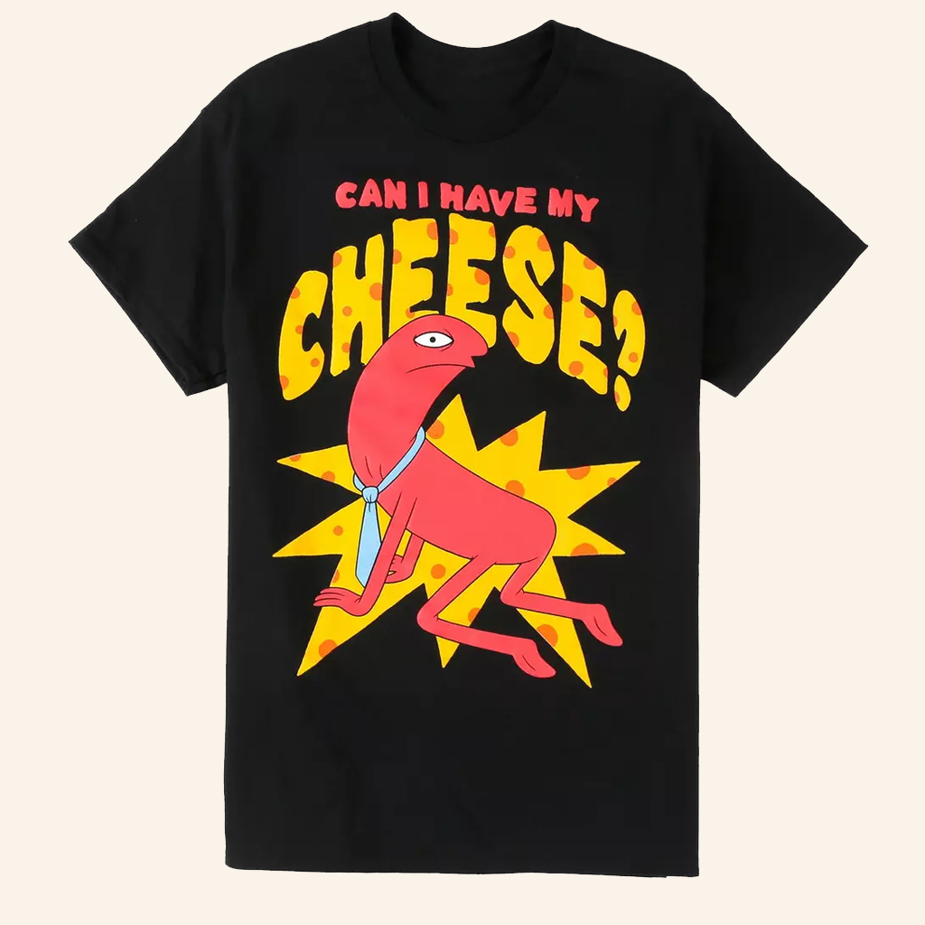 Hot Topic Merch Smiling Friends Allan Cheese T-Shirt Can I Have My Cheese Shirt Gifts For Him