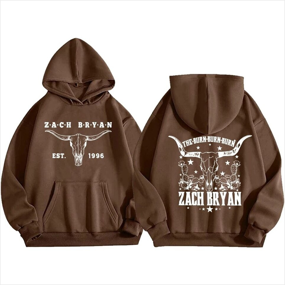 Hot Zach Bryan Hoodie Man Woman Western Country Music Harajuku Pullover Tops Gifts For Besties