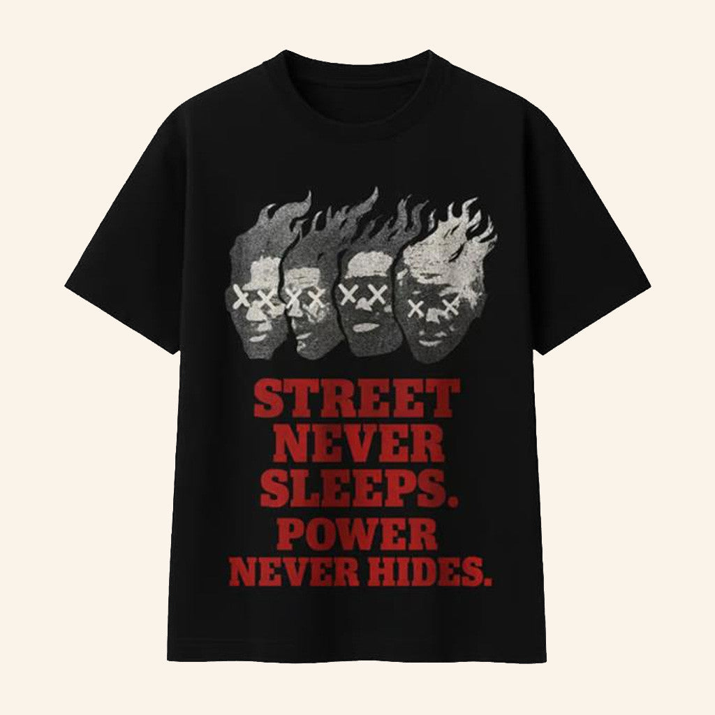 Hotnews Afro Merch Streets Never Sleeps Shirt Present For Husband